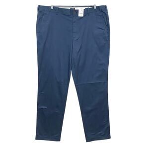 J Crew Flex Athletic Blue Khaki Chino Pants Mens 40 x 34 Classic Preppy Golf NWT